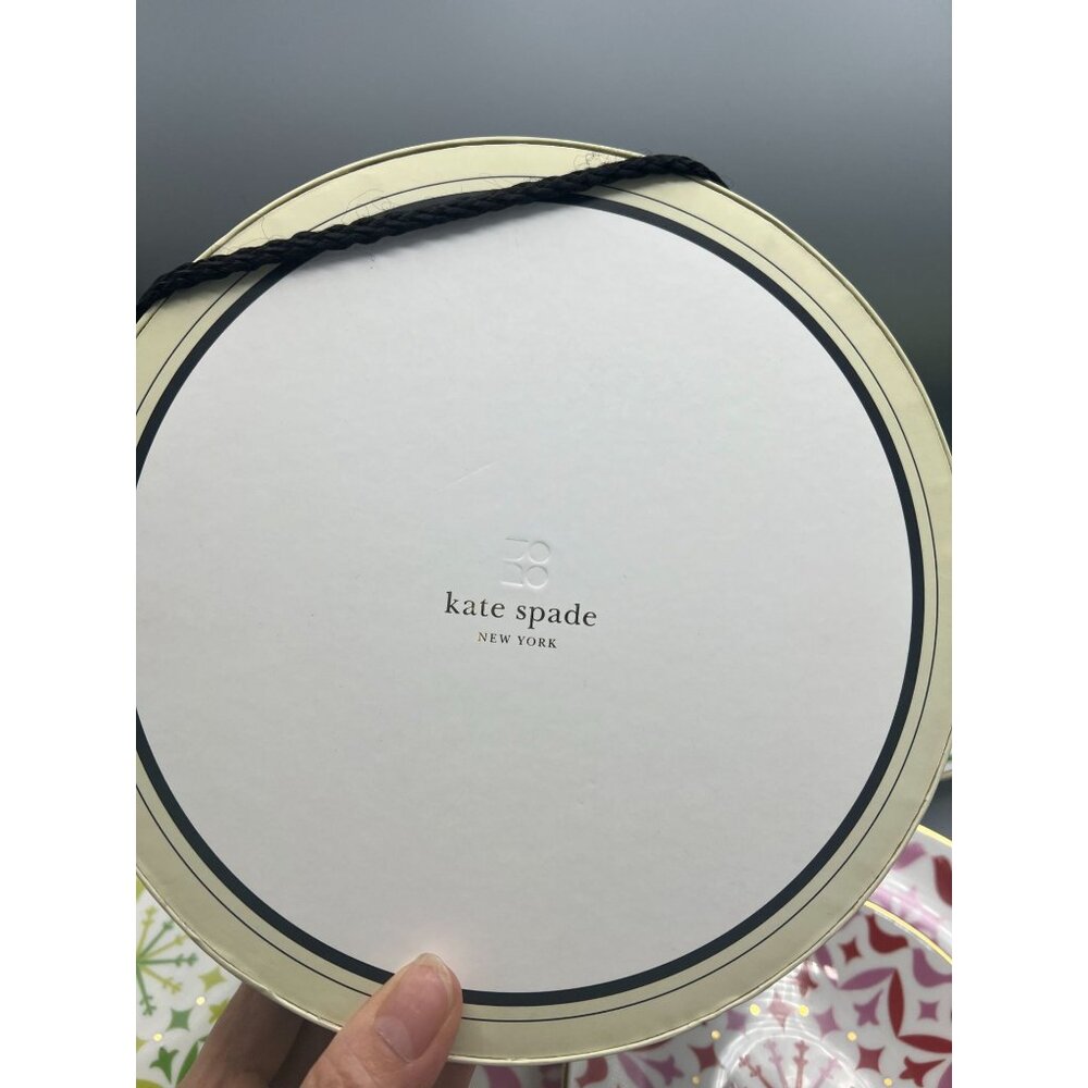 8-Piece Kate Spade NY Luncheon & Tidbit / Appetizer Plates Set Holly Heights - Picture 4 of 11